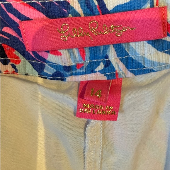 Lilly Pulitzer Blue and Pink Floral Skirt Skort 14 
Pockets!! Shorts! - Picture 6 of 14